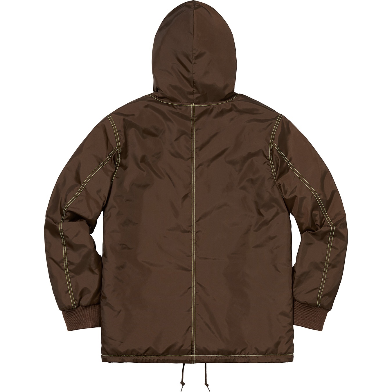 Sherpa Lined Nylon Zip Up Jacket view 5